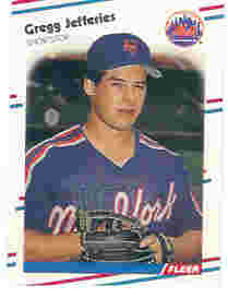 1988 Fleer Baseball Cards      137     Gregg Jefferies RC